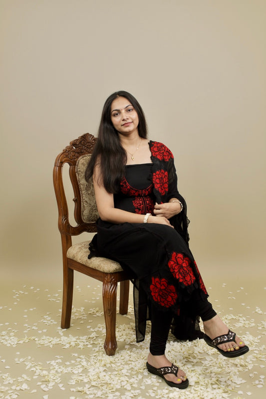 Anaya Floral Organza Kurta Set
